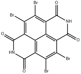 2,3,6,7-四溴-1,4,5,8-萘四甲酸二酰亚胺 结构式