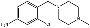 3-chloro-4-[(4-methylpiperazin-1-yl)methyl]aniline 结构式