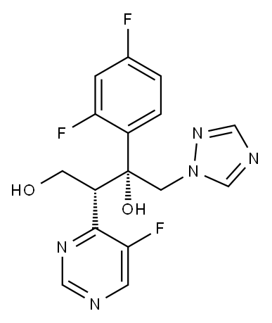 4-羟基伏立康唑 结构式