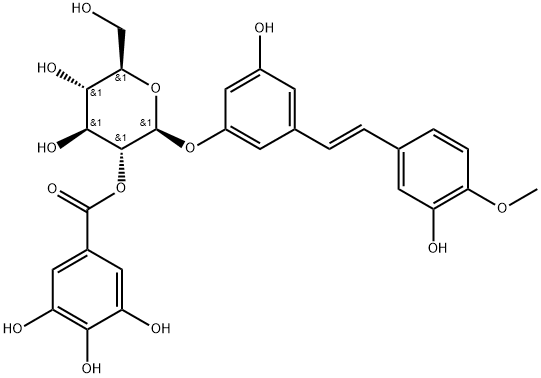 Rhaponticin 2''-O-gallate 结构式