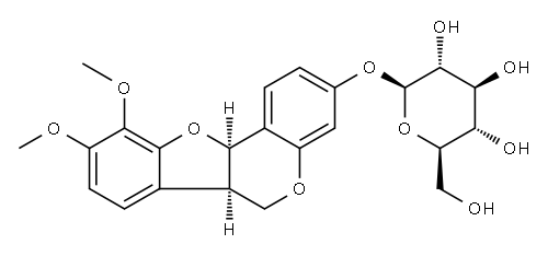 黄芪异黄烷苷,7,2'-二羟基-3',4'-二甲氧基异黄烷 结构式