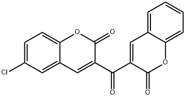 6-chloro-3-(2-oxo-2H-chromene-3-carbonyl)-2H-chromen-2-one 结构式