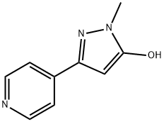 1-甲基-3-(4-吡啶基)-1H-吡唑-5-醇 结构式