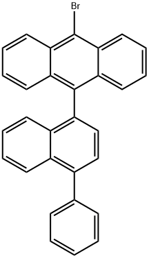 9-BROMO-10-(4-PHENYLNAPHTHYL-1-YL)ANTHRACENE 结构式