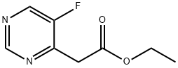 Ethyl 2-(5-fluoropyrimidin-4-yl)acetate 结构式