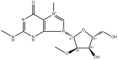 N,7-Dimethyl-2'-O-methylguanosine 结构式