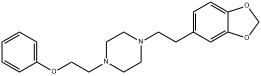 Piperazine, 1-[2-(1,3-benzodioxol-5-yl)ethyl]-4-(2-phenoxyethyl)-, dihydrochloride 结构式