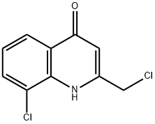 8-氯-2-(氯甲基)喹啉-4-醇 结构式