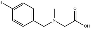 N-(4-fluorobenzyl)-N-methylglycine(SALTDATA: HCl) 结构式