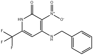 2(1H)-Pyridinone, 3-nitro-4-[(phenylmethyl)amino]-6-(trifluoromethyl)-