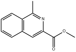 3-Isoquinolinecarboxylic acid, 1-methyl-, methyl ester 结构式