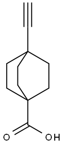 4-ethynylbicyclo[2.2.2]octane-1-carboxylic acid 结构式