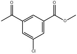 methyl 3-acetyl-5-chlorobenzoate 结构式