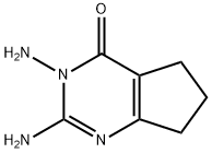 4H-Cyclopentapyrimidin-4-one, 2,3-diamino-3,5,6,7-tetrahydro- (9CI) 结构式