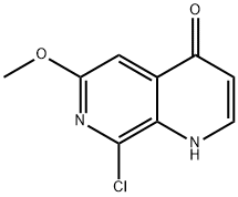 8-Chloro-6-methoxy-1,7-naphthyridin-4(1H)-one 结构式