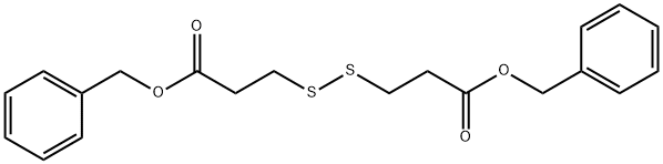 3-(2-benzyloxycarbonyl-ethyldisulfanyl)-propionic acid benzyl ester 结构式