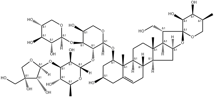 Trikamsteroside E 结构式