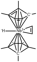 (Η5-C5ME5)2NBH(CH2=CH2) 结构式