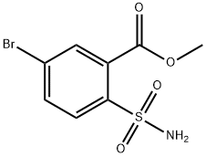 4-溴-2-甲氧基羰基苯磺酰胺 结构式