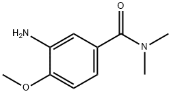 3-氨基-4-甲氧基-N,N-二甲基苯甲酰胺 结构式
