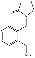 1-[2-(氨基甲基)苄基]-2-吡咯烷酮 结构式