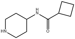 Cyclobutanecarboxamide, N-4-piperidinyl- 结构式
