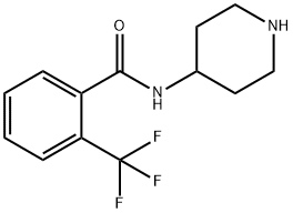 N-(哌啶-4-基)-2-(三氟甲基)苯甲酰胺盐酸 结构式