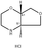 2H-Furo[3,4-b]-1,4-oxazine, hexahydro-, hydrochloride (1:1), (4aR,7aS)- 结构式