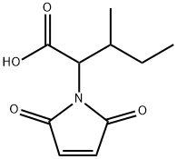 1H-Pyrrole-1-acetic acid, 2,5-dihydro-α-(1-methylpropyl)-2,5-dioxo 结构式