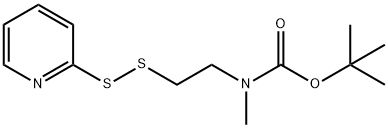 tert-butyl N-methyl-N-[2-(pyridin-2-yldisulfanyl)ethyl]carbamate 结构式
