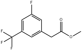 Benzeneacetic acid, 3-fluoro-5-(trifluoromethyl)-, methyl ester 结构式