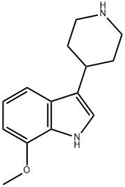 1H-Indole, 7-methoxy-3-(4-piperidinyl)- 结构式