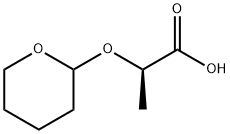 Propanoic acid, 2-[(tetrahydro-2H-pyran-2-yl)oxy]-, (2R)- 结构式