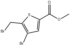 4-溴-5-(溴甲基)噻吩-2-羧酸甲酯 结构式