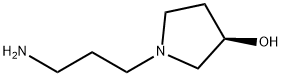 (3R)-1-(3-氨基丙基)吡咯烷-3-醇 结构式