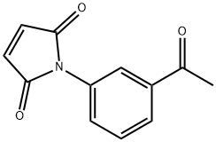 1-(3-乙酰苯基)-2,5-二氢-1H-吡咯-2,5-二酮 结构式