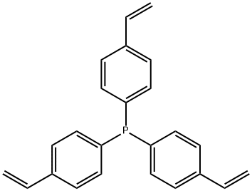 三(4-乙烯基苯基)膦 结构式