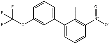 1,1'-Biphenyl, 2-methyl-3-nitro-3'-(trifluoromethoxy)- 结构式