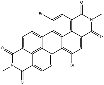 Anthra[2,1,9-def:6,5,10-d'e'f']diisoquinoline-1,3,8,10(2H,9H)-tetrone, 5,13-dibromo-2,9-dimethyl- 结构式