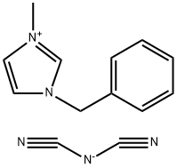 1-苄基-3-甲基咪唑二腈胺盐 结构式