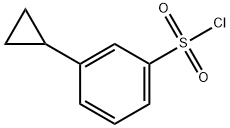 Benzenesulfonyl chloride, 3-cyclopropyl- 结构式