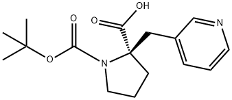 (Tert-Butoxy)Carbonyl (R)-Alpha-(3-Pyridinylmethyl)-Pro 结构式