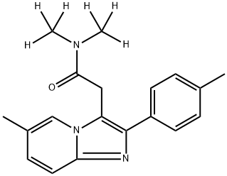 Zolpidem-D6 (Not suitable for use with GC/MS) 结构式