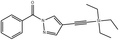 Methanone, phenyl[4-[2-(triethylsilyl)ethynyl]-1H-pyrazol-1-yl]- 结构式