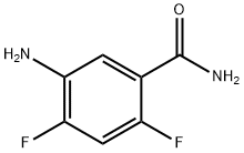 5-氨基-2,4-二氟苯甲酰胺 结构式