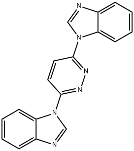 3,6-双(1H-苯并[D]咪唑-1-基)哒嗪 结构式