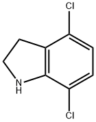 1H-Indole, 4,7-dichloro-2,3-dihydro- 结构式