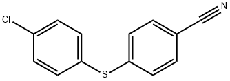 4-[(4-氯苯基)硫烷基]苯甲腈 结构式