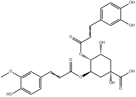 3-阿魏酰-4-咖啡酰奎尼酸 结构式