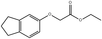 Acetic acid, 2-[(2,3-dihydro-1H-inden-5-yl)oxy]-, ethyl ester 结构式